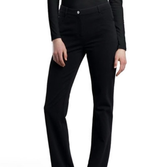 St. John Denim - ST JOHN SPORT Black Stretch five‎ pocket Straight Leg Jeans Pants 6